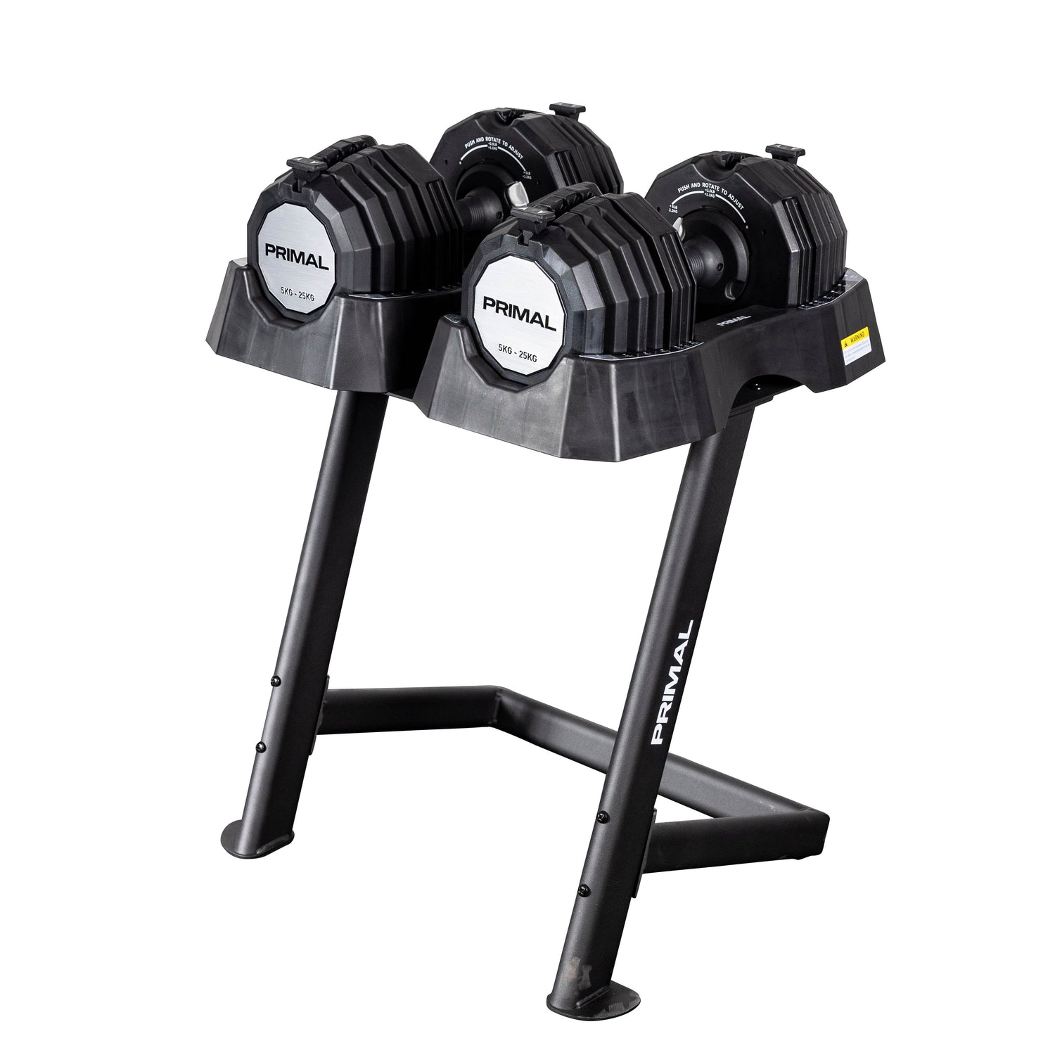 Primal Personal Series 25kg Adjustable Dumbbells (PAIR) with Stand