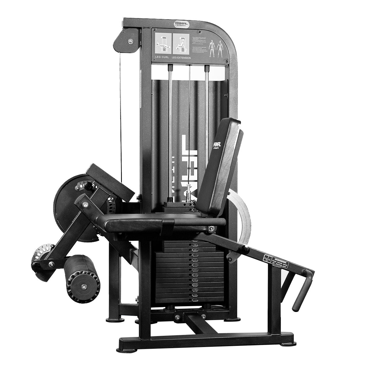 Primal Performance Series 125kg Pin-Select Dual - Leg Ext/Prone Leg Curl