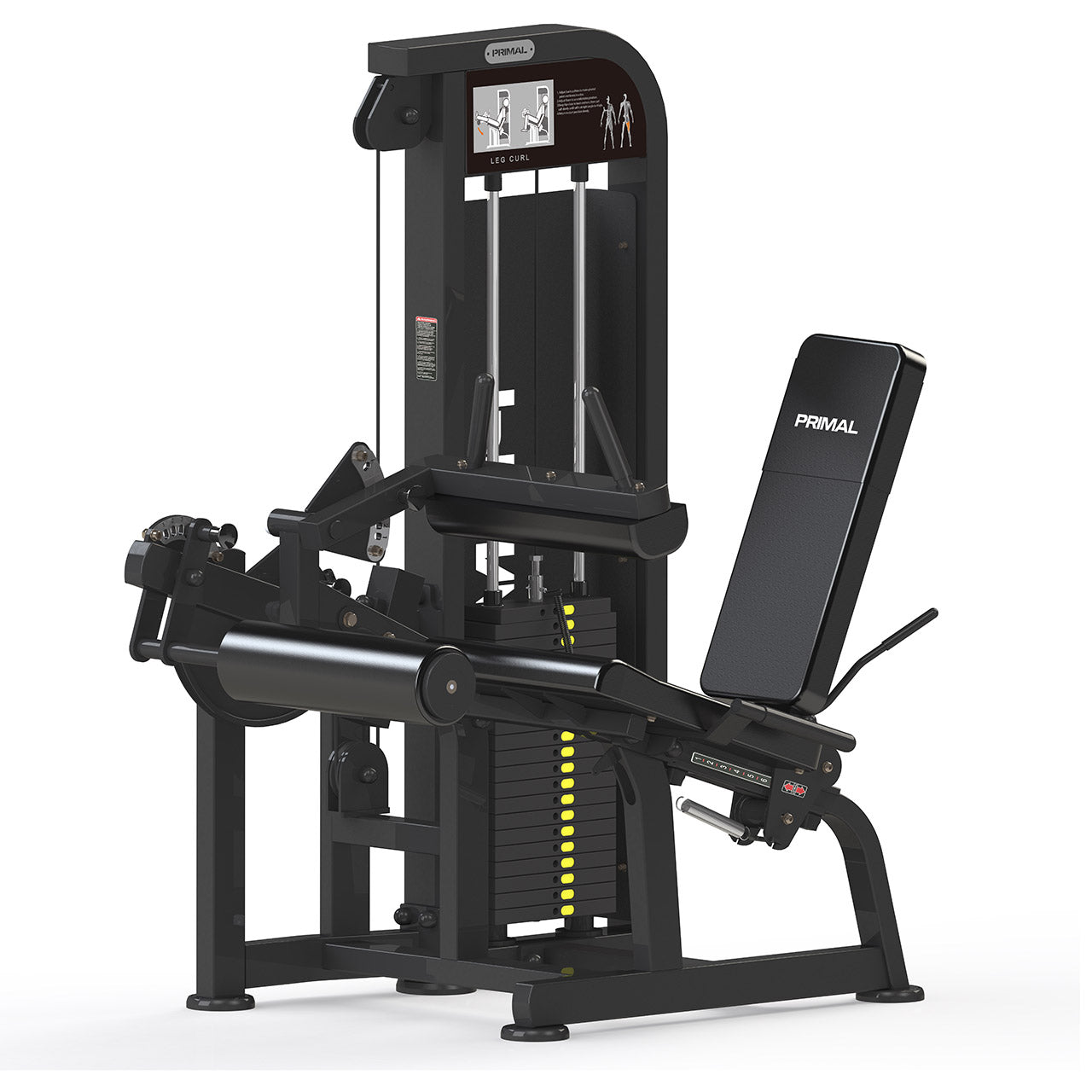 Primal Performance Series 125kg Pin-Select - Seated Hamstring Curl